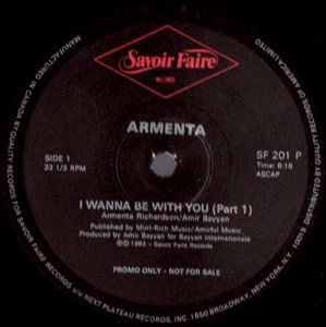 ARMENTA / I WANNA BE WITH YOU