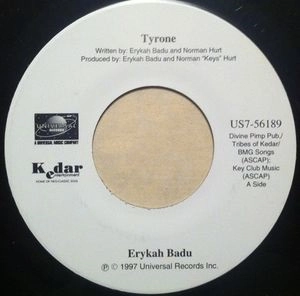 ERYKAH BADU / エリカ・バドゥ / TYRONE / ON & ON -US 45'S-
