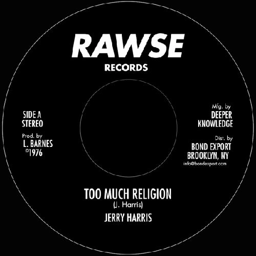 JERRY HARRIS / ジェリー・ハリス / TOO MUCH RELIGION 