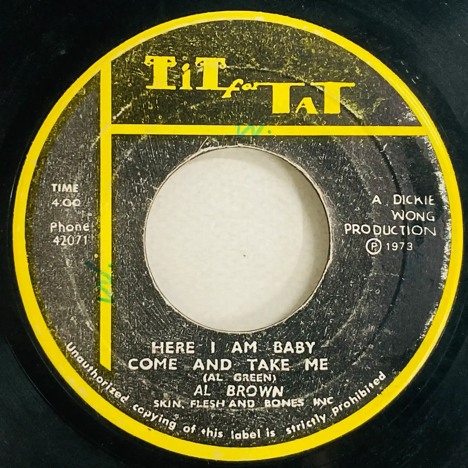 AL BROWN / アル・ブラウン / HERE I AM BABY COME AND TAKE ME