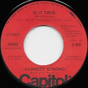 BARRETT STRONG / バレット・ストロング / IS IT TRUE