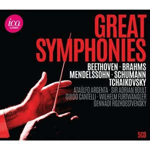 VARIOUS ARTISTS (CLASSIC) / オムニバス (CLASSIC) / GREAT SYMPHONIES - BEETHOVEN, BRAHMS, MENDELSSOHN, SCHUMANN, TCHAIKOVSKY
