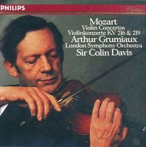 ARTHUR GRUMIAUX / アルテュール・グリュミオー / MOZART:VIOLIN CONCERTOS NOS.3&5