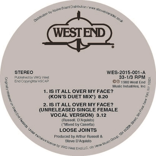 LOOSE JOINTS / ルーズ・ジョインツ / IS IT ALL OVER MY FACE ? (KON EDIT) / UNRELEASED ORIGINAL VERSIONS