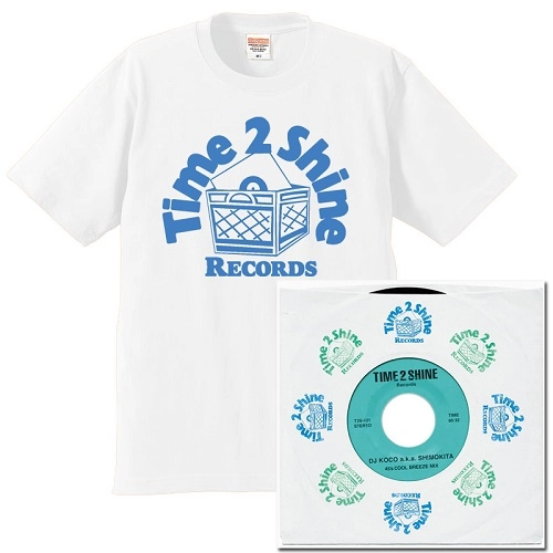 DJ KOCO aka SHIMOKITA / DJココ / 45's COOL BREEZE MIX★ディスクユニオン限定T-SHIRTS付セットLサイズ
