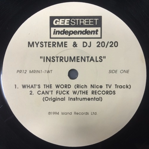 MYSTERME & DJ 20/20 / LET ME EXPLAIN NSTRUMENTAL SAMPLER