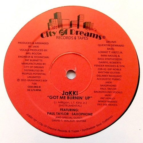 JAKKI MILLIGAN / GOT ME BURNING UP