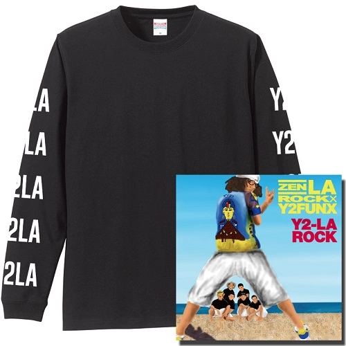 ZEN-LA-ROCK / Y2-LA-ROCK★ディスクユニオン限定ロングスリーブTシャツ付セット"BLACK"Sサイズ