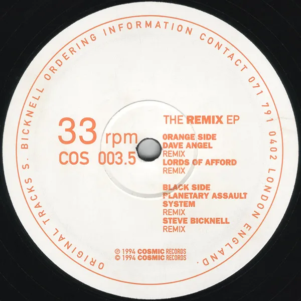 STEVE BICKNELL / スティーヴ・ビックネル / REMIX EP