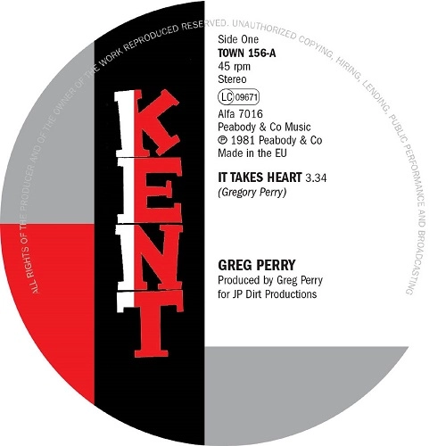 GREG PERRY / JOCELYN BROWN / IT TAKES HEART / IF I CAN'T HAVE YOUR LOVE