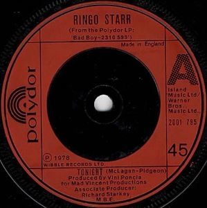 RINGO STARR / リンゴ・スター / TONIGHT