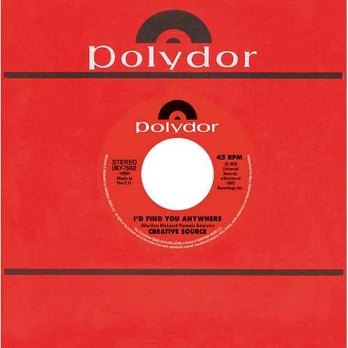 CREATIVE SOURCE / LOU DONALDSON / クリエイティヴ・ソース / ルー・ドナルドソン / アイド･ファインド･ユー･エニウェア / ユー･アー･ウェルカム、ストップ･オン･バイ（7"） / I'D FIND YOU ANYWHERE / YOU'RE WECOME, STOP ON BY