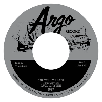 PAUL GAYTEN / ポール・ゲイトン / FOR YOU MY LOVE / DOWN BOY