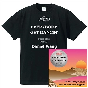DANIEL WANG / ダニエル・ウォン / EVERYBODY GET DANCIN' - DANIEL WANG'S PERSONAL WEST END MEGAMIX+ Tシャツ　Ｍ