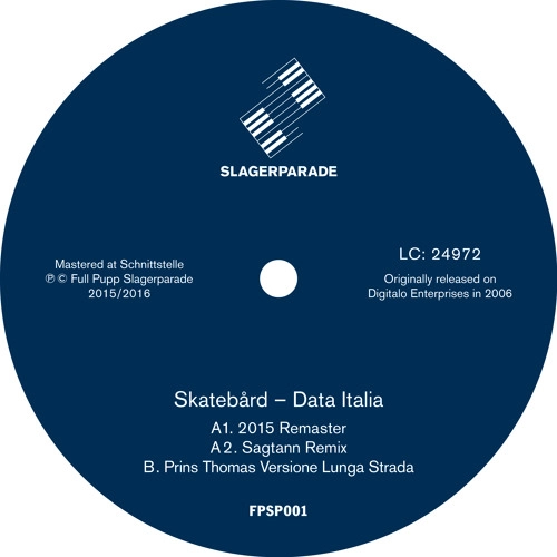 SKATEBARD / スケートボード / DATA ITALIA (2015 REMASTER & REMIX)