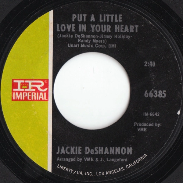 JACKIE DESHANNON / ジャッキー・デシャノン / PUT A LITTLE LOVE IN YOUR HEART