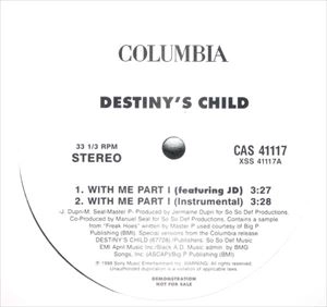 DESTINY'S CHILD / デスティニーズ・チャイルド / WITH ME PART I , II
