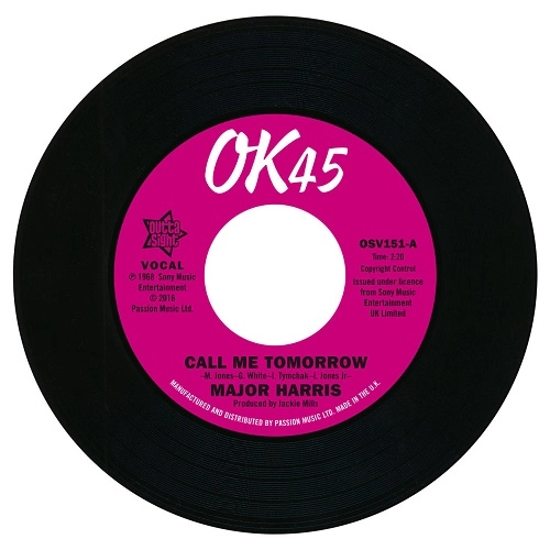 MAJOR HARRIS / WALTER JACKSON / CALL ME TOMORROW / WHERE HAVE ALL THE FLOWERS GONE