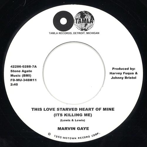 MARVIN GAYE / マーヴィン・ゲイ / THIS LOVE STARVED HEART OF MINE / WHEN I FEEL THE NEED (IT'S MY BABY)