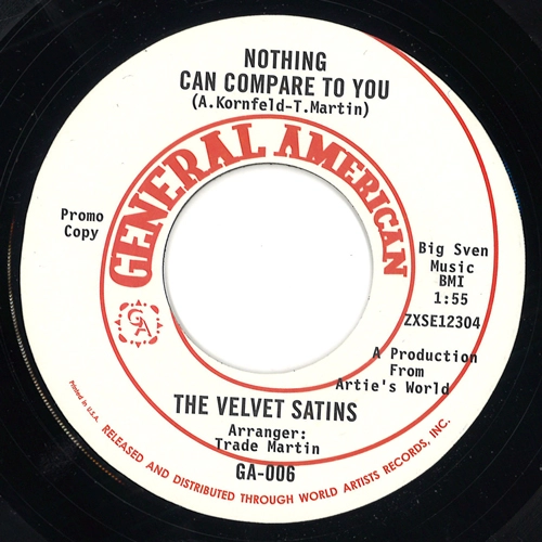 VELVET SATINS / JEANIE KING / NOTHING CAN COMPARE TO YOU / YOU'VE GOT A GOOD THING GOING