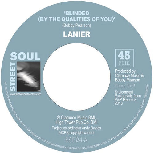 LANIER / BLINDED (BY THE QUALITIES OF YOU) / 25 HOURS