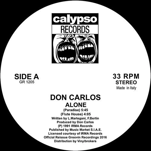 DON CARLOS / ドン・カルロス (イタロ・ハウス) / ALONE(REISSUE)