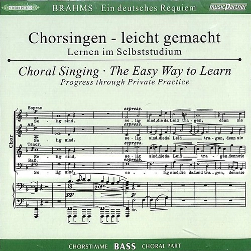 VARIOUS ARTISTS (CLASSIC) / オムニバス (CLASSIC) / CHORAL SINGING-THE EASY WAY TO LEARN/BASS PART FROM BRAHMS:EIN DESTSCHES REQUIEM(2CD)