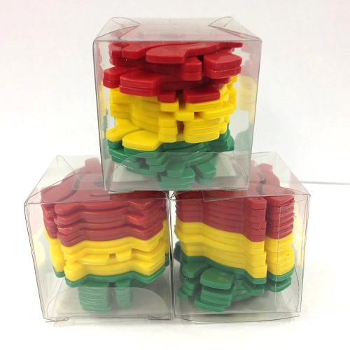 EP ADAPTER / 18-BOX "RASTA PACK" VINYL ADAPTERS