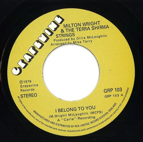 MILTON WRIGHT / ミルトン・ライト / I BELONG TO YOU / GALLOP
