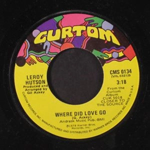 LEROY HUTSON / リロイ・ハトソン / WHERE DID LOVE GO / YOU'RE A WINNER