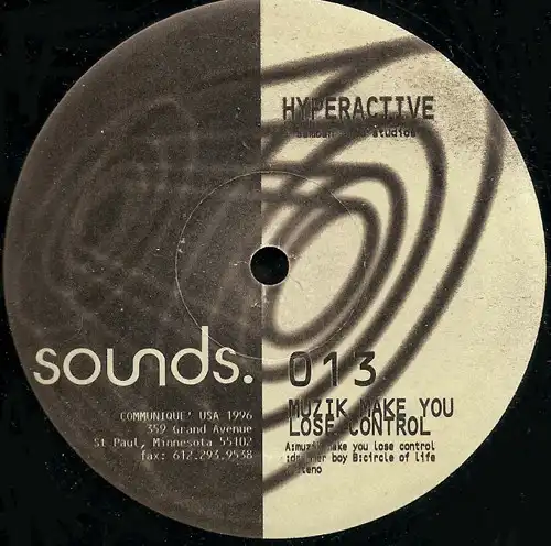 DJ HYPERACTIVE / DJハイパーアクティヴ / MUZIK MAKE YOU LOSE CONTROL