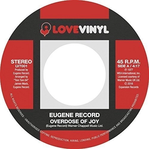 EUGENE RECORD / ユージン・レコード / OVERDOSE OF JOY / I WANT TO BE WITH YOU