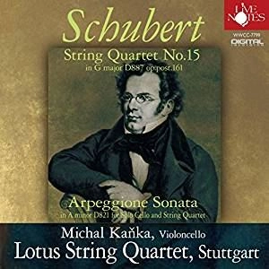 LOTUS STRING QUARTET / ロータス・カルテット / シューベルト:弦楽四重奏曲 第15番