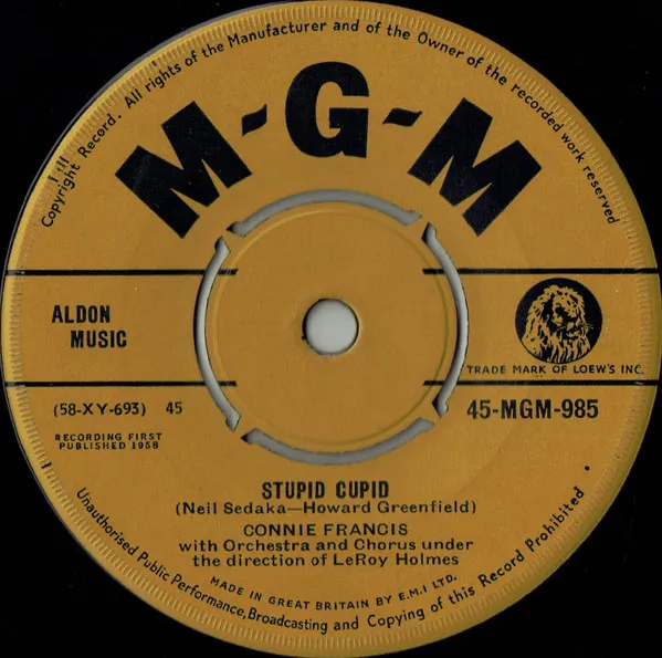 CONNIE FRANCIS / コニー・フランシス / STUPID CUPID