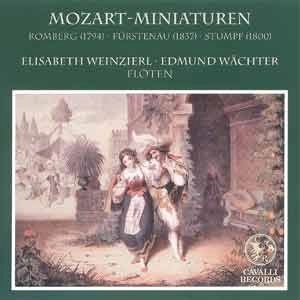 ELISABETH WEINZIERL & EDMUND WACHTER / エリーザベト・ヴェインツィアル & エドムント・ヴェヒター / MOZART-MINIATUREN(FLUTE DUO)