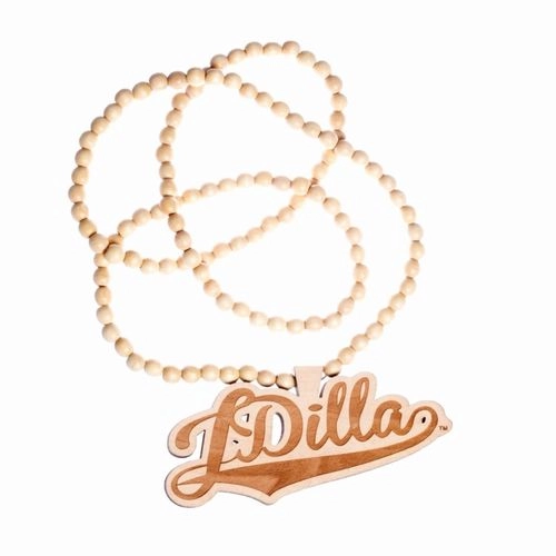 J DILLA aka JAY DEE / CURSIVE LOGO WOOD CHAIN