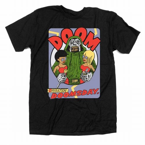 MF DOOM (DOOM , METAL FINGERS, KING GEEDORAH) / MFドゥーム / OPERATION DOOMSDAY T-SHIRT (BLACK - XL)