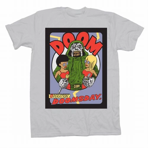 MF DOOM (DOOM , METAL FINGERS, KING GEEDORAH) / MFドゥーム / OPERATION DOOMSDAY T-SHIRT (GREY - S)