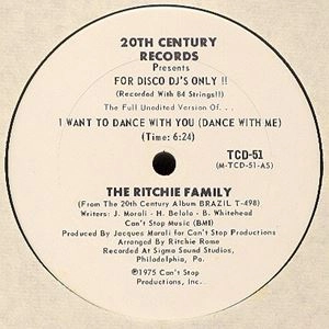 RITCHIE FAMILY / リッチー・ファミリー / I WANT TO DANCE WITH YOU (DANCE WITH ME)