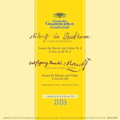 JOHANNA MARTZY / ヨハンナ・マルツィ / BEETHOVEN:VIOLIN SONATA NO.8/MOZART:VIOLIN SONATA NO.32 (LP/LTD)