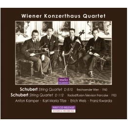 WIENER KONZERTHAUS QUARTETT / ウィーン・コンツェルトハウス四重奏団  / SCHUBERT:STRING QUARTETS14&8