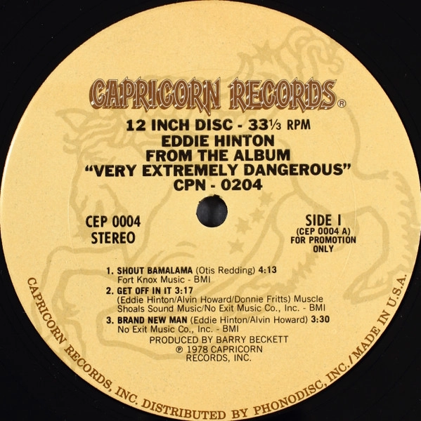 EDDIE HINTON & BONNIE BRAMLETT / EDDIE HINTON & BONNIE BRAMLETT PROMO 12"