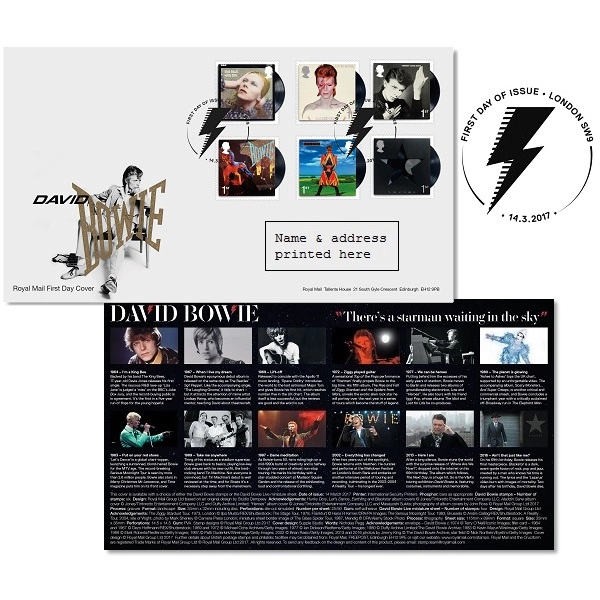 DAVID BOWIE / デヴィッド・ボウイ / DAVID BOWIE LONDON FIRST DAY COVER STAMPS(切手)