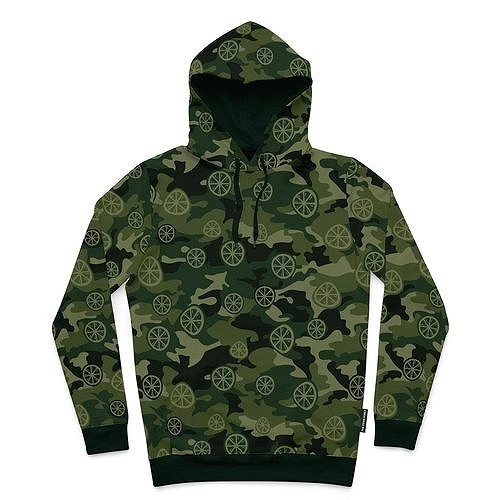 STONE ROSES / ストーン・ローゼズ / GREEN CAMO HOODIE (S)
