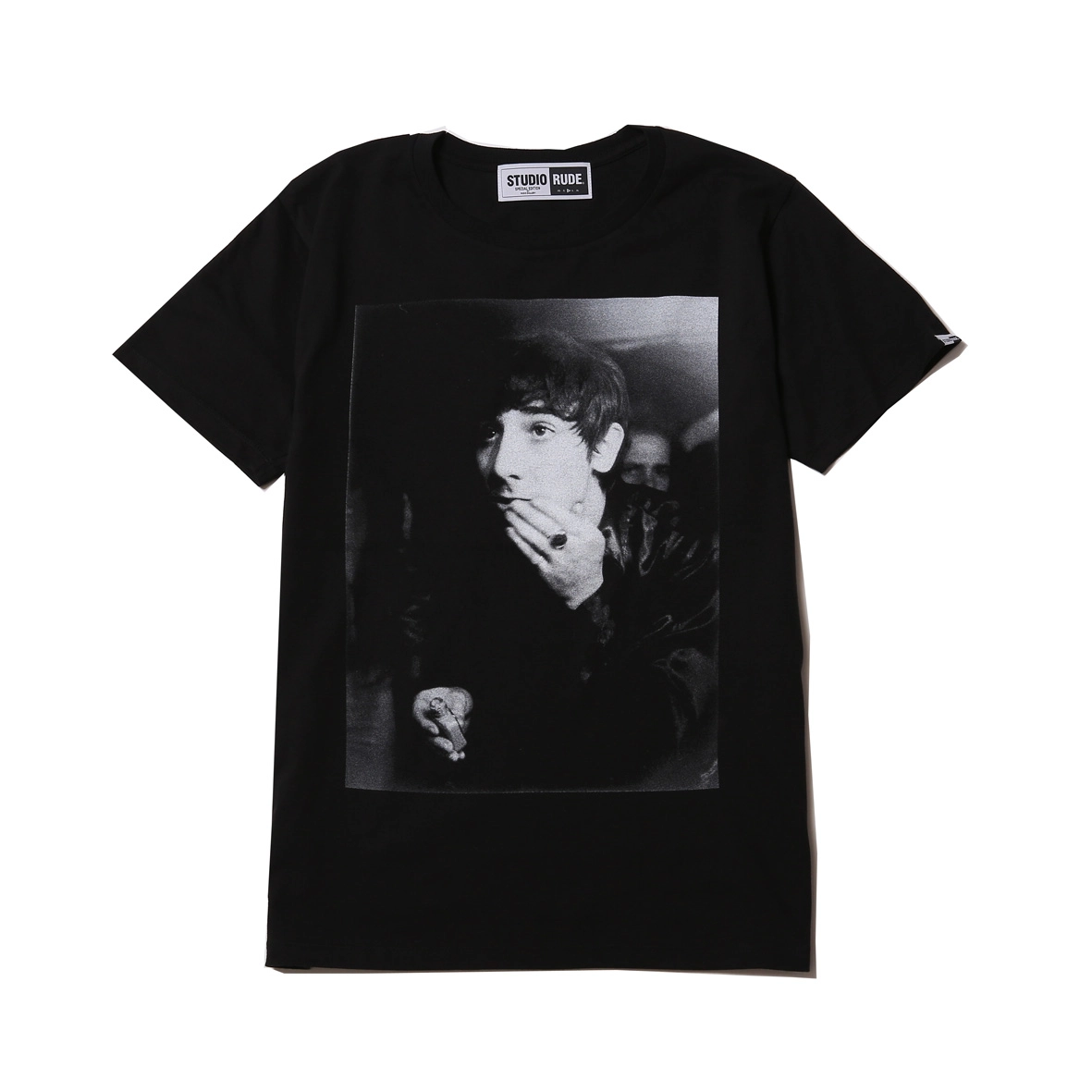 KEITH MOON / キース・ムーン / ANDREW MACLEAR X STUDIO RUDE TEE9 L (BLACK)