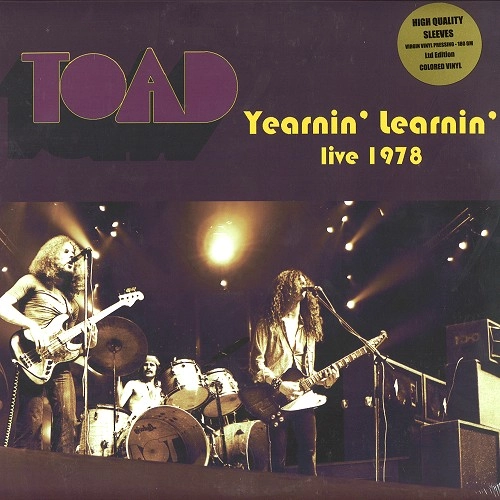TOAD / トード / YEARNIN' LEARNIN' LIVE 1978: LIMITED COLOUR VINYL