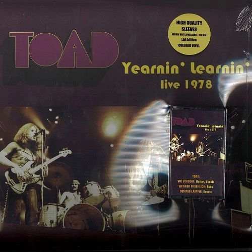 TOAD / トード / YEARNIN' LEARNIN' LIVE 1978: LIMITED COLUR VINYL+TAPE CASETTE
