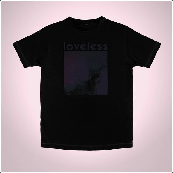 MY BLOODY VALENTINE / マイ・ブラッディ・ヴァレンタイン / LOVELESS BLACK T-SHIRT (XL)