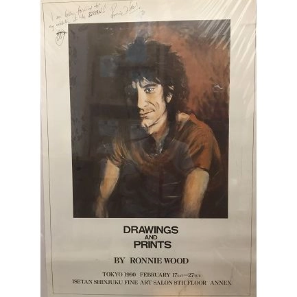 RON WOOD / ロン・ウッド / ロニー・ウッド・ポスター/サイン無し