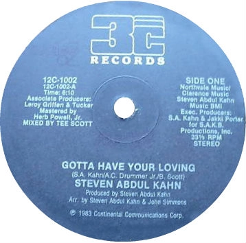 STEVEN ABDUL KAHN / GOTTA HAVE YOUR LOVING